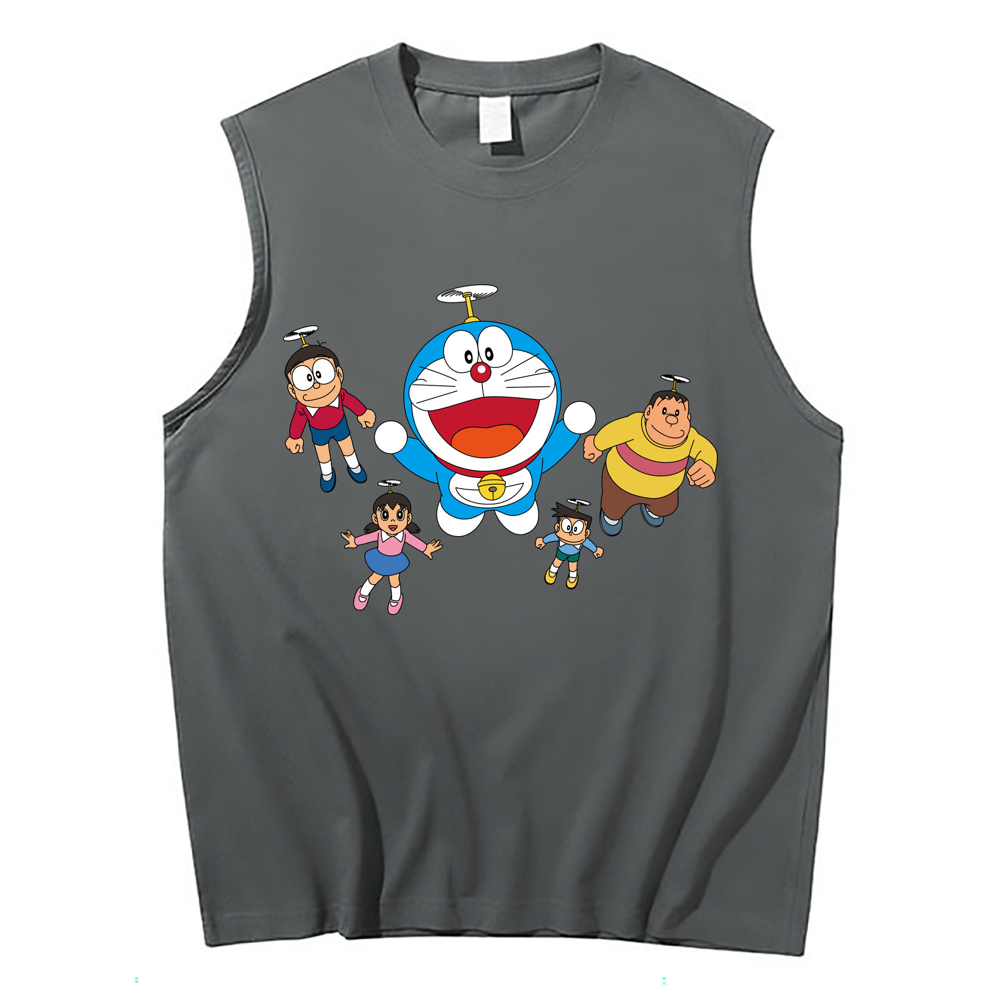 （画像用） ドラえもん 骨川 スネ夫 Doraemon Honekawa Suneo コットン100％タンクトップ（フロントプリント）